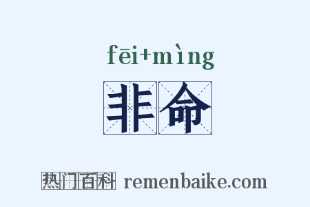 非命是什么意思的图片